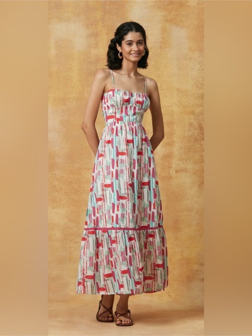 NWT Size L - Ro's Garden Flynn 100% Cotton Midi Dress (US$ 220)